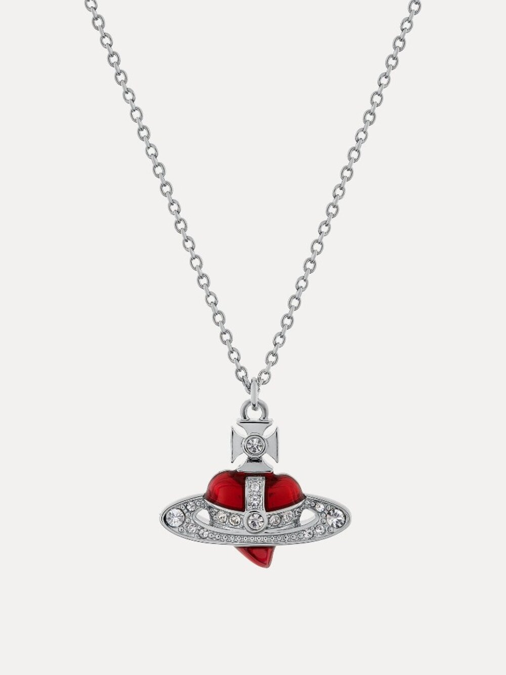 Vivienne Westwood New Diamante Heart Pendant Necklace